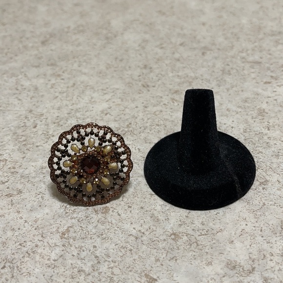 ROSE GOLD FASHION STRETCH RING - Picture 6 of 6